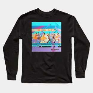 Cha-Cha Console, acrylic on vintage album cover Long Sleeve T-Shirt